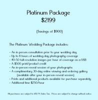 MF Wedding Price List 2016 TriFold Inside Platinum