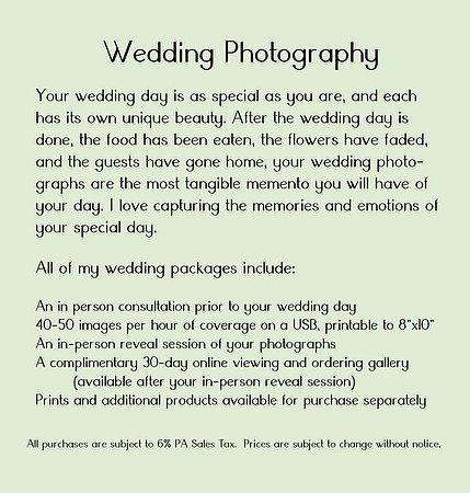 MF Wedding Price List 2016 TriFold Description